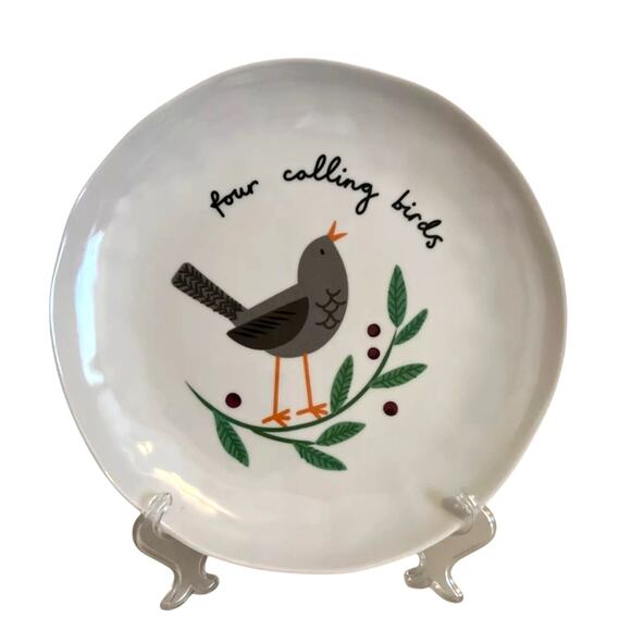 12 Days of Christmas Melamine Plate Set of 12 Salad Snack Plates NIB HOLIDAY - Picture 11 of 14